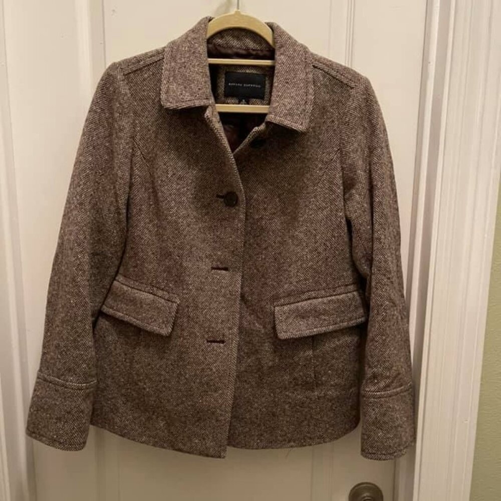 Banana Republic Eyecatching Tweed Jacket, Size Medium